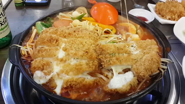 Bomb Steamed Eggs & Fusion Cheese Pork Cutlet