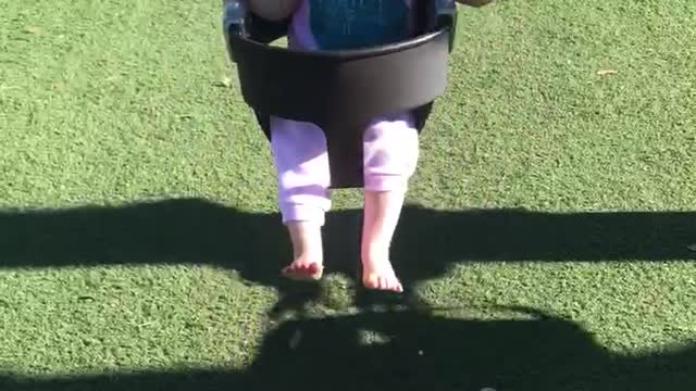 Just a gal on her swing