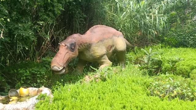 This Dinosaur Is Watching Where Its Baby Goes