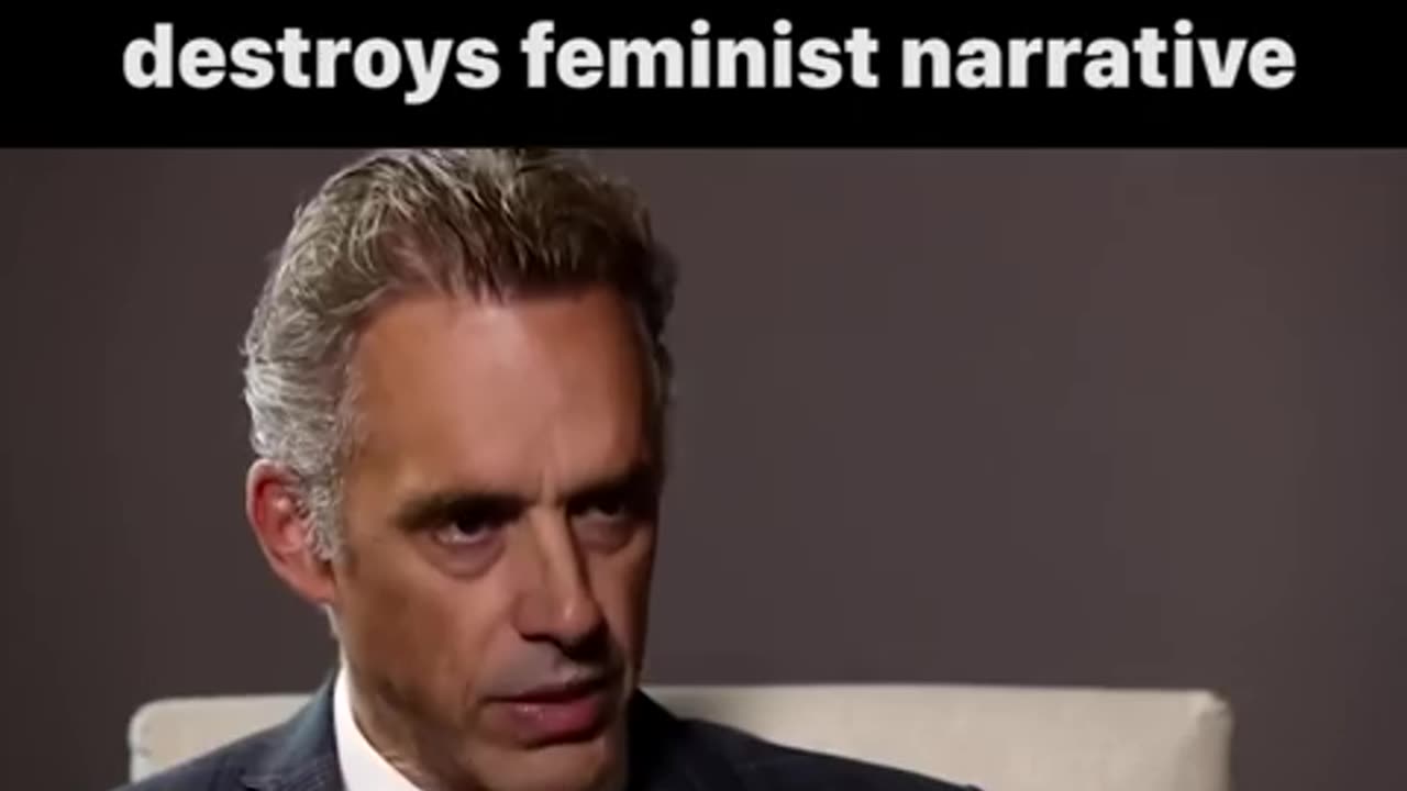 Peterson complete destroys feminist narrative