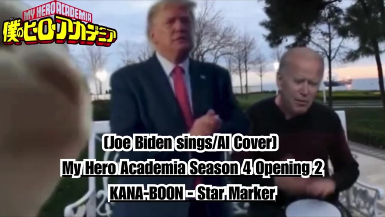 [Joe Biden sings/AI Cover] My Hero Academia Season 4 Opening 2 KANA-BOON - Star Marker