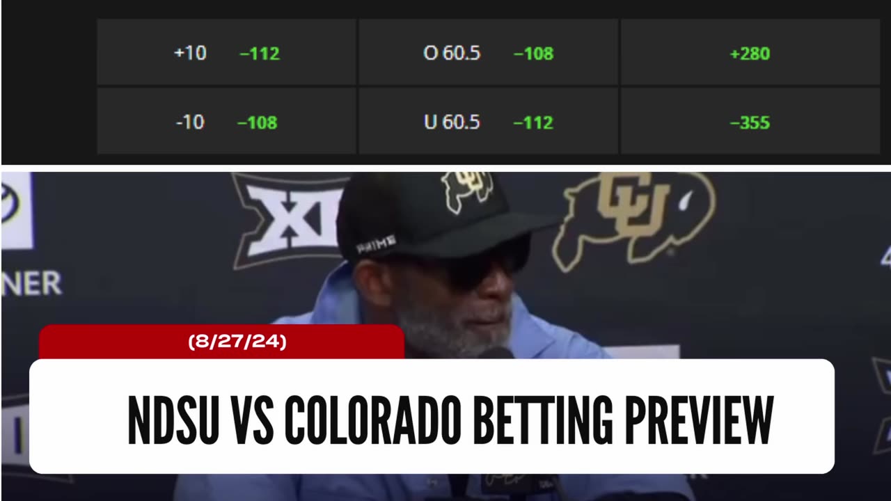 NCAAF Week 1 Bet: North Dakota State vs Colorado Betting Preview