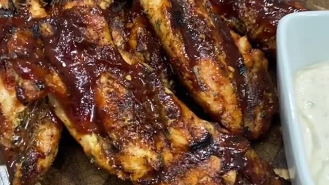 Honey roasted wings