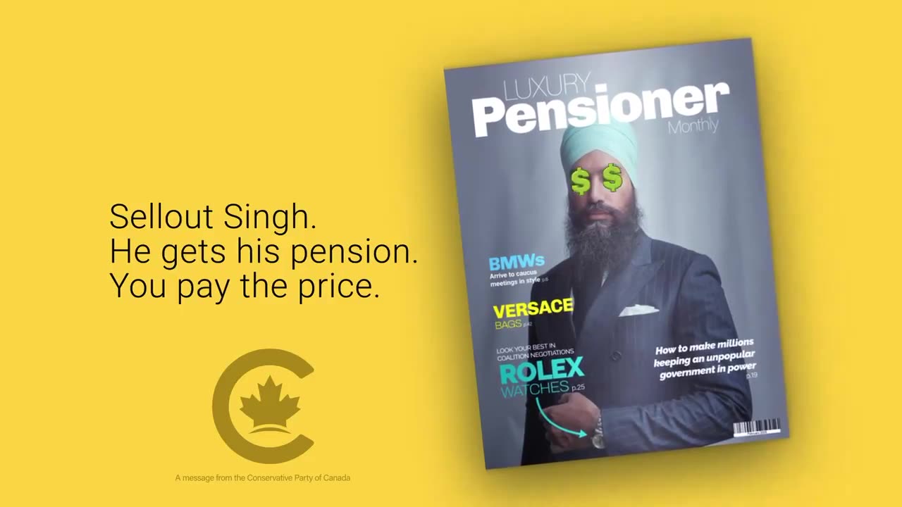 Sellout Jagmeet Singh: Chaos for Canadians at all costs.