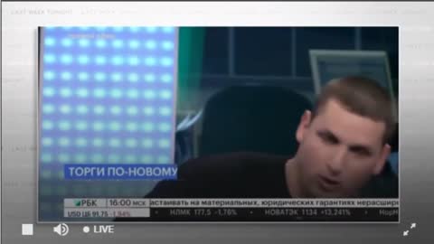 Russian TV Pundit toast the death of the stock market in Russia (English)