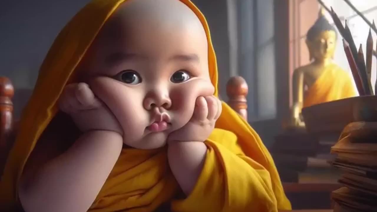 Little monk so cute 🥰🥰