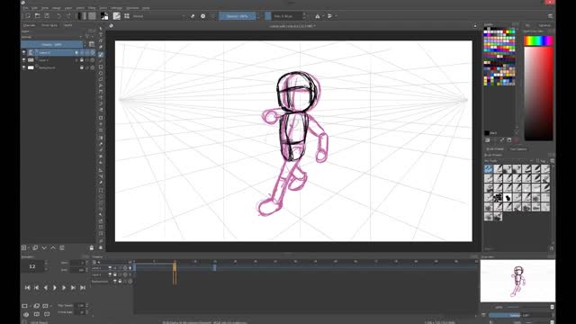 Use computer to draw characters