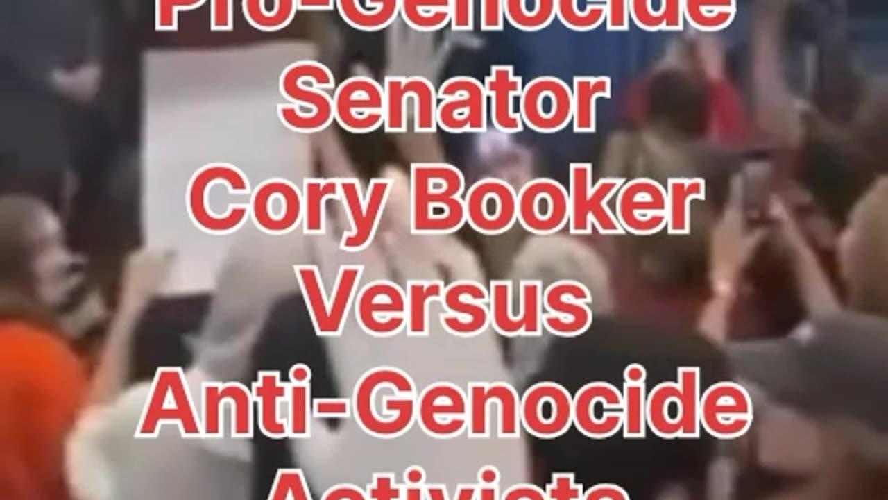 Anti-Genocide Activists Confront Pro-Apartheid Black Senator Cory Booker