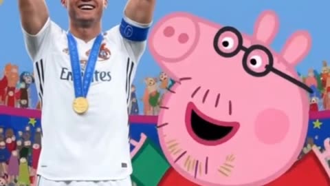 Cristiano Ronaldo y Messi en el mundo de Peppa Pig