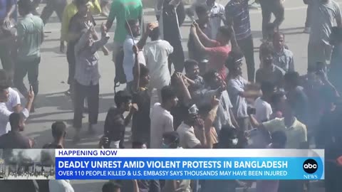 Protests break out in streets of Bangladesh