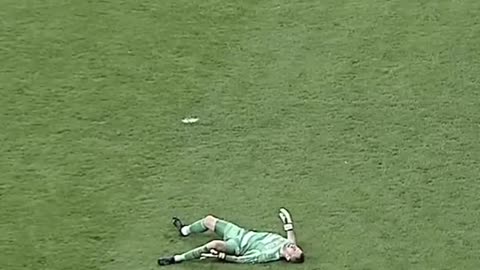 Sad moment of football.