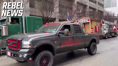 A Small Freedom Convoy Has Emerged in Toronto, Canada