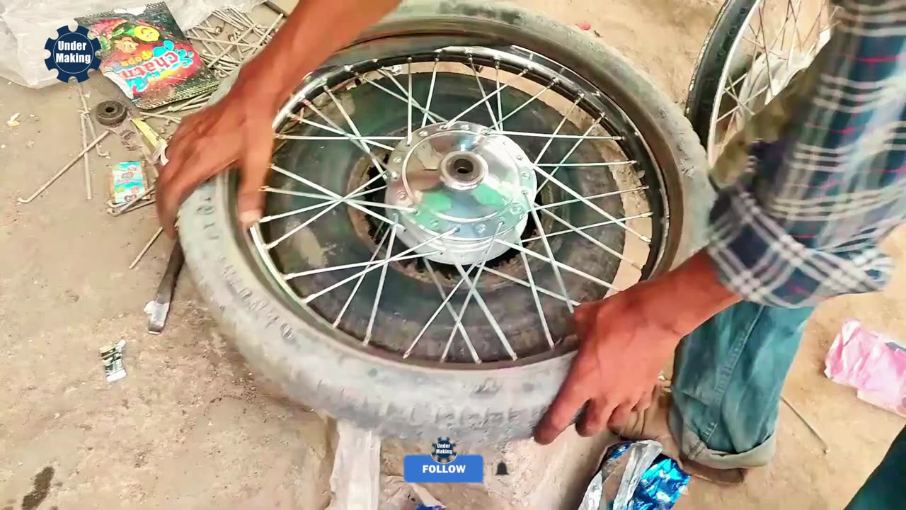 Installing Spokes on Motorcycle Wheels