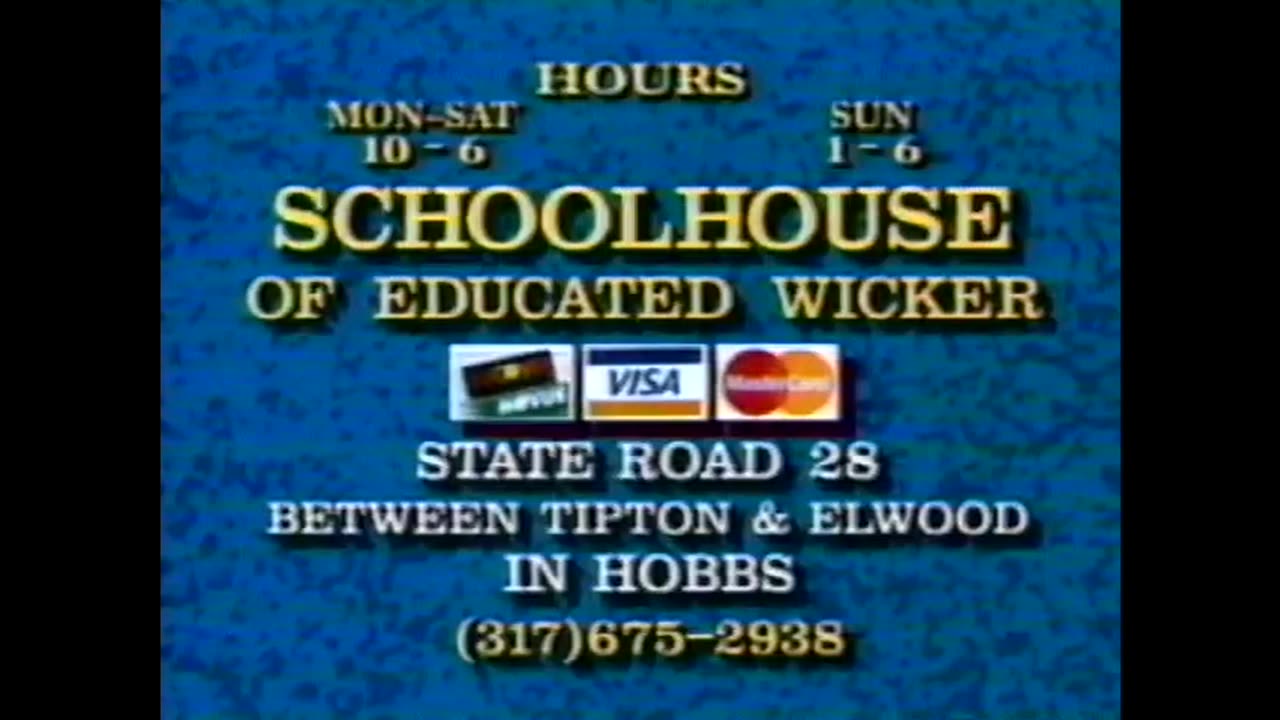 February 5, 1997 - February Sale at Schoolhouse of Educated Wicker