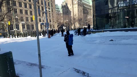 Ottawa Truckers Freedom Protest Feb 19 2022 4.45 pm