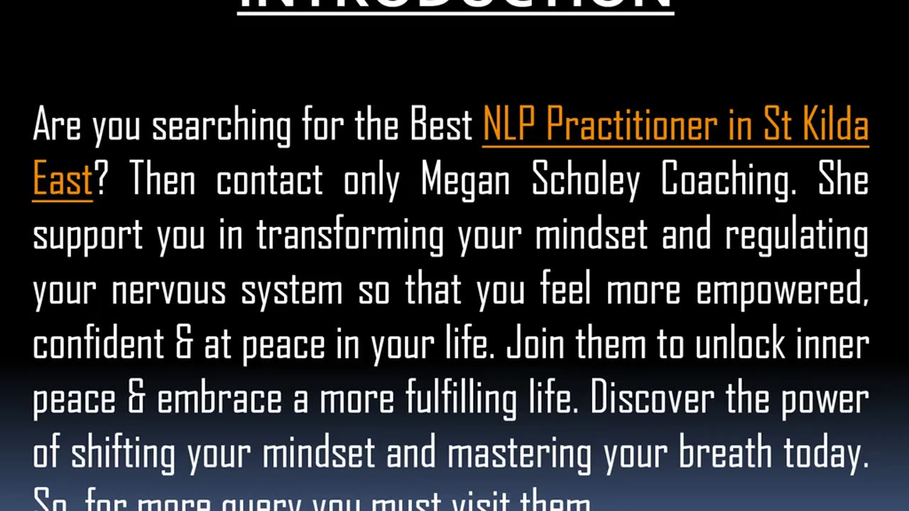 One of the Best NLP Practitioner in St Kilda East