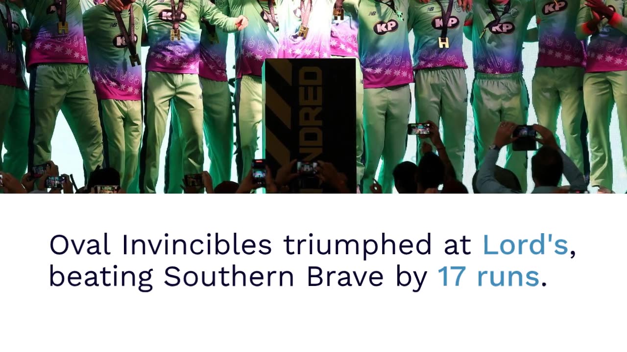 Oval Invincibles retain men's title by beating Southern Brave