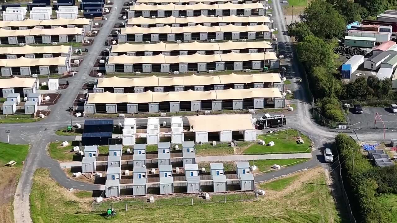 This is a migrant center in Floods Cross, County Kildare, Ireland