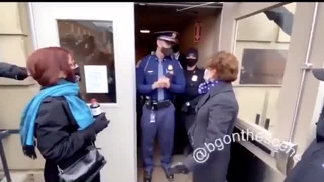Officer was advised not to let the Republican Electors in to vote.