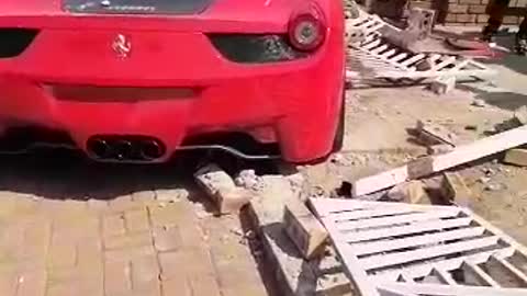 Ferrari crash 🙄