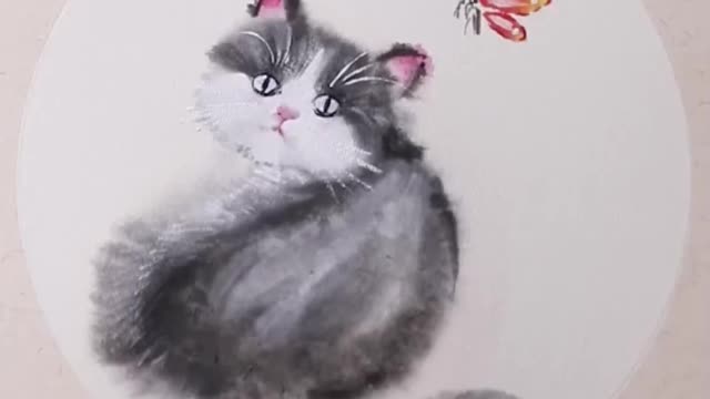 Cat painting