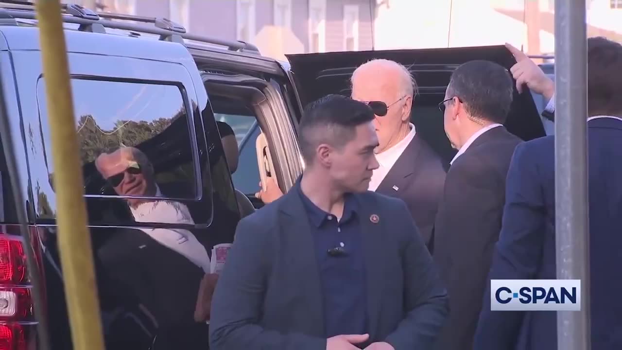 REPORTER: "Will you visit the hurricane site!?" BIDEN: *ignores*