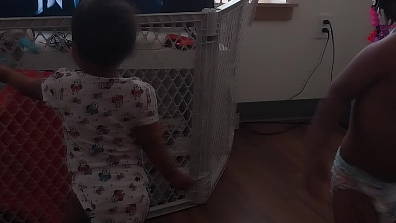 Kids dancing to peaceful music