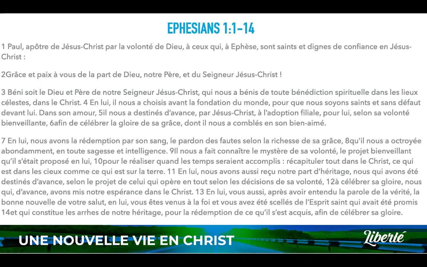 Ephesians 1 Overivew