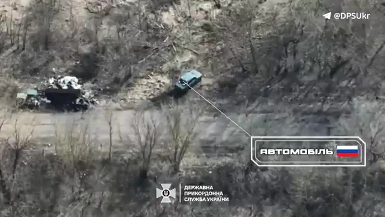 Two attack UAVs of border guards hit 2 cars of the occupiers in the Kharkiv