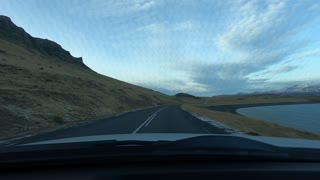 Driving in Hvalfjordur Iceland 3