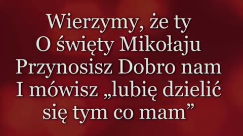 Piosenka o Świętym Mikołaju z tekstem #piosenkadladzieci #świętymikołaj #mikołaj