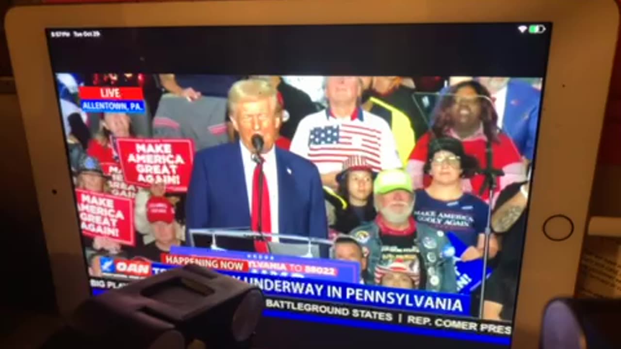 🦅 OANN Allentown Pennsylvania president Donald j trump Tuesday 09:07 PM