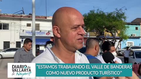 Trabajar en el emplacamiento de Valle de Banderas