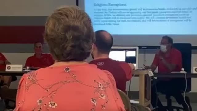 School Board President tries and fails to get police to throw out angry parent