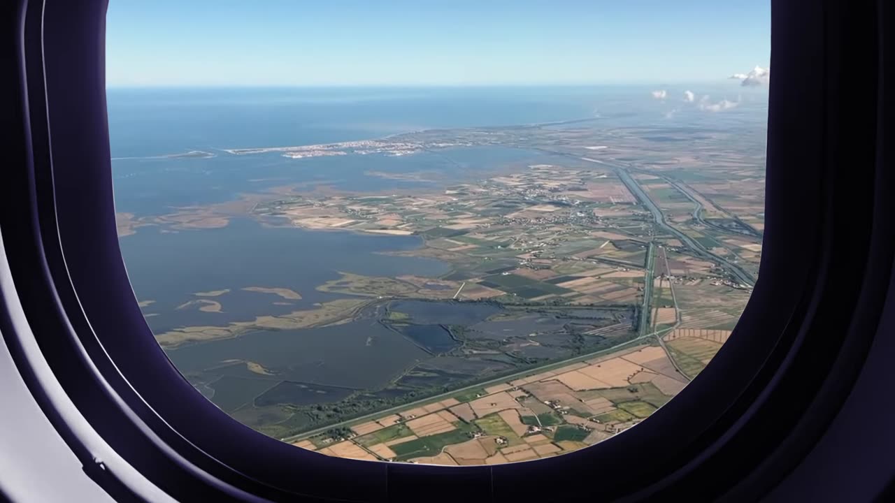 Landing in Venice, Italy (Real Video & Audio)