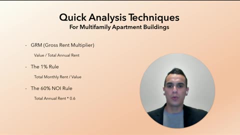 Quick Analysis Techniques | Multifamily Apartment Buildings