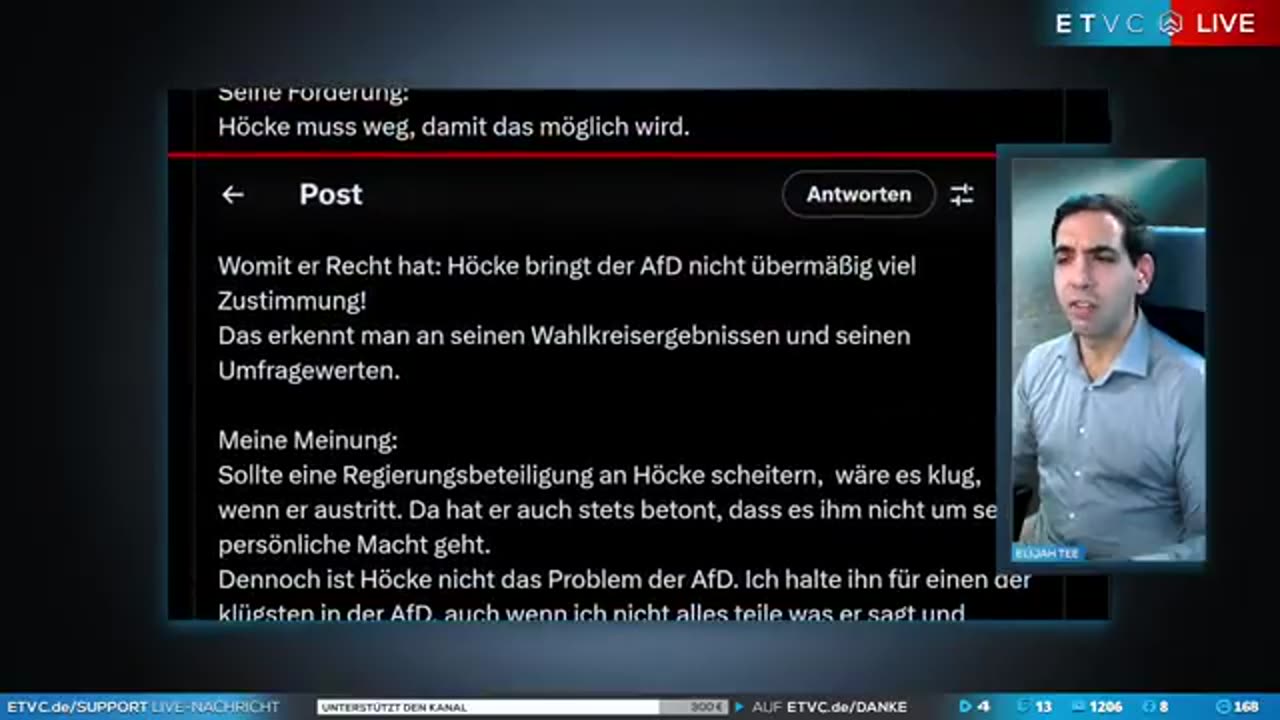 Höcke demaskiert Reichelt! 22.10.2024 ETVC