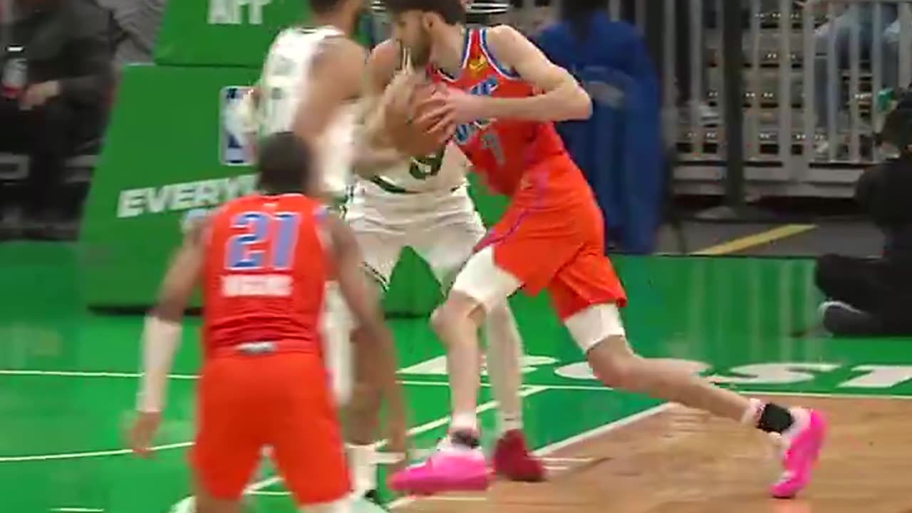 NBA: Derrick White REJECTS at the Rim! Celtics vs. Thunder