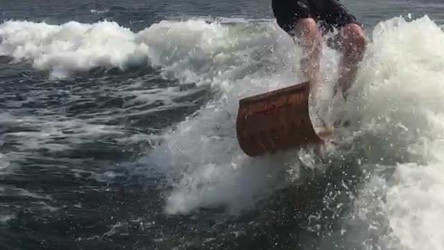 Toboggan Surfing in Canada