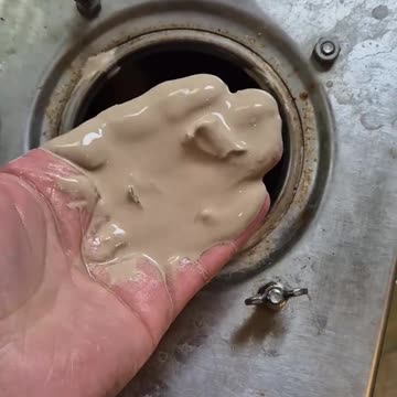 What's left over after distilling tap water.