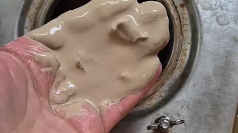 What's left over after distilling tap water.