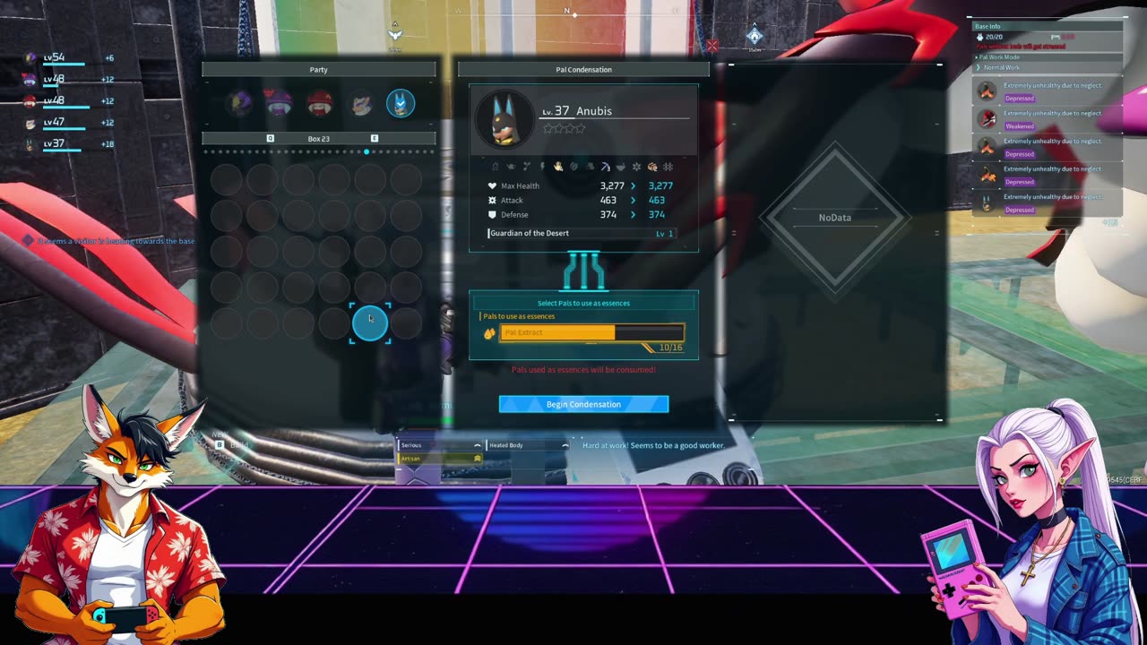 Let's Play: Palworld! Hatching Eggs and Doing some base chores.