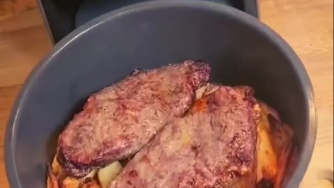 Steak and chips quick and easy 👍🏽