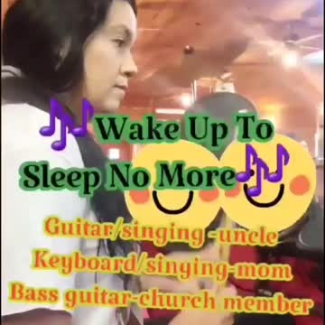 Drums. Wake up to sleep no more