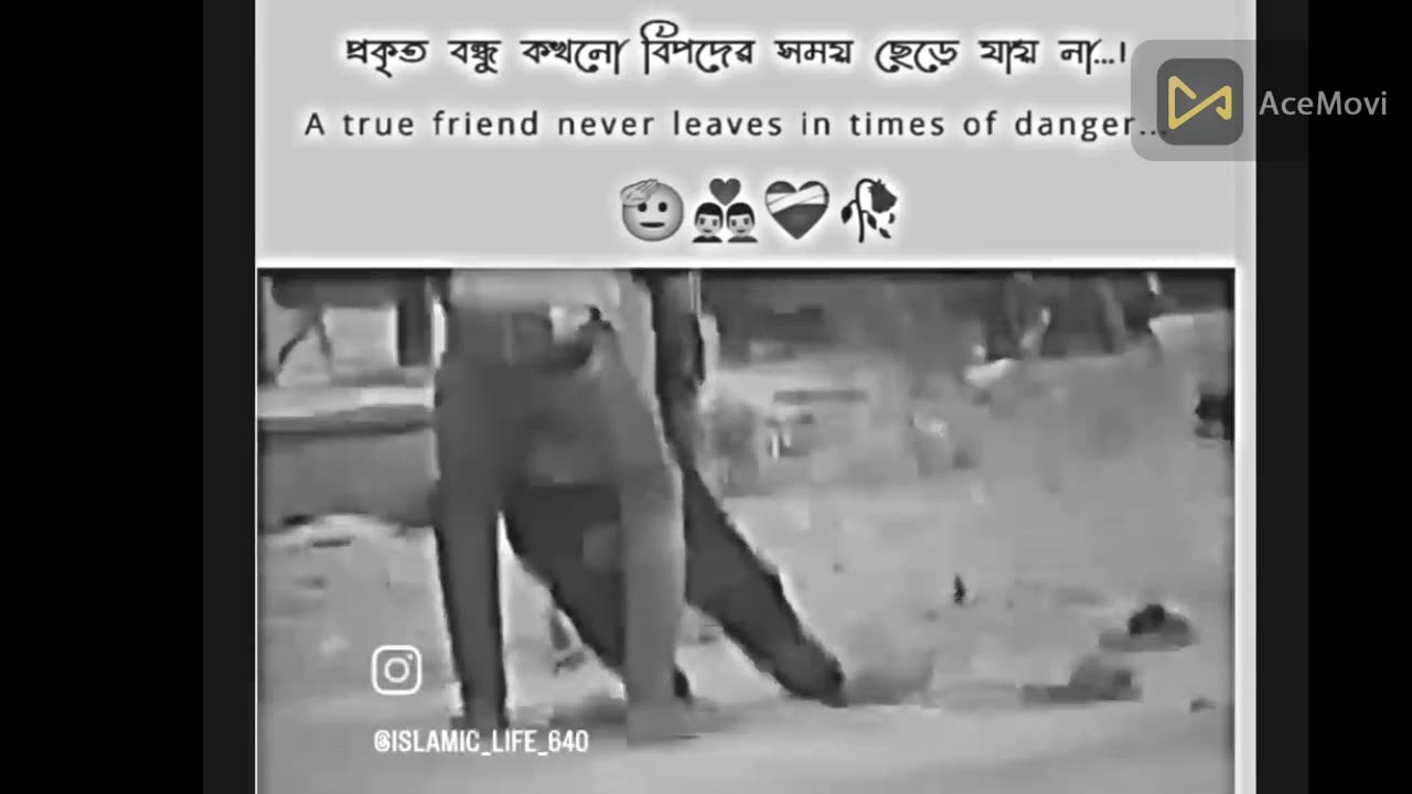 A true friend never leaves in times of danger