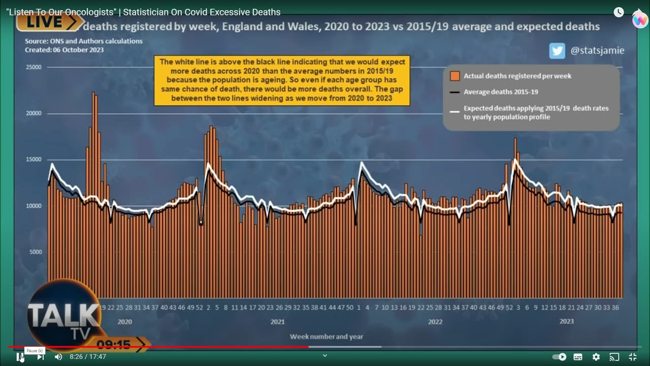 Excess deaths-David Bull-listen to the oncologists & statisticians 9-10-23