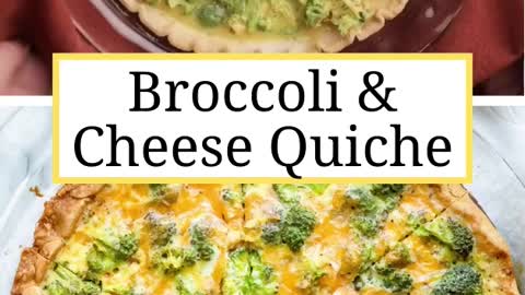 Broccoli and Cheese Quiche