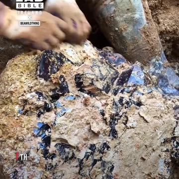 Finding a giant amethyst crystal