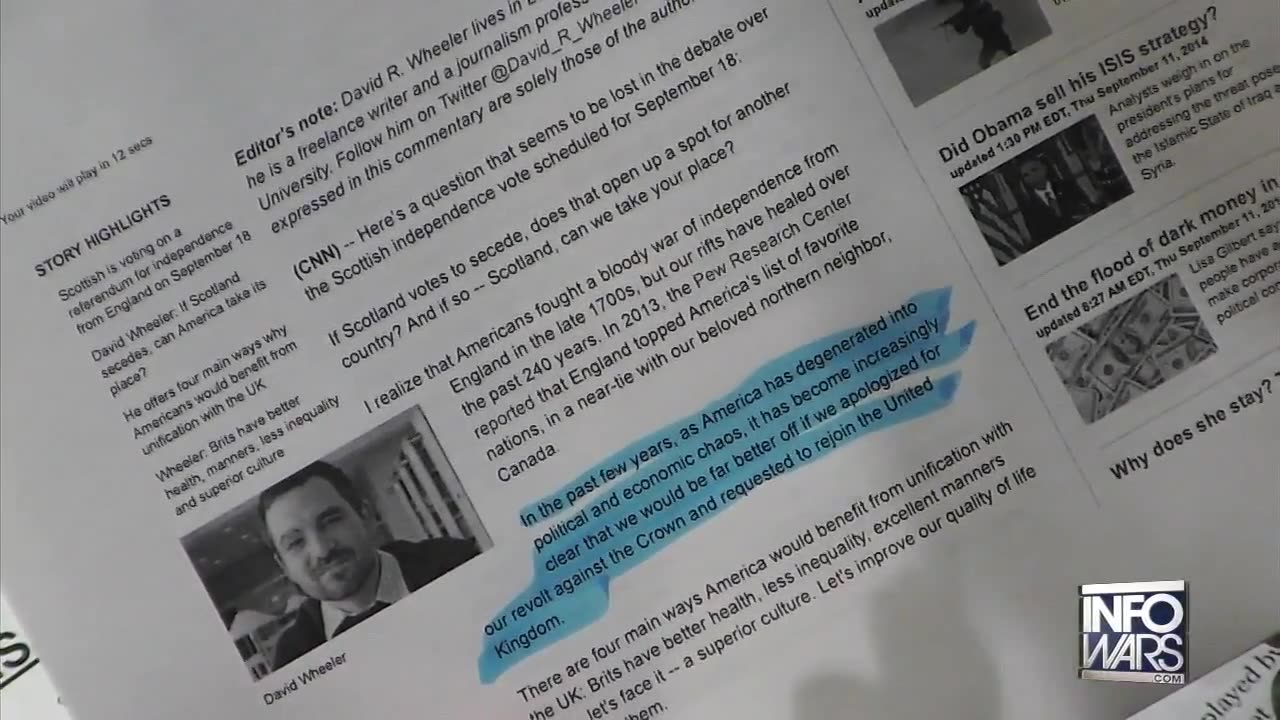 Professor Calls For US to Kneel Before British Crown