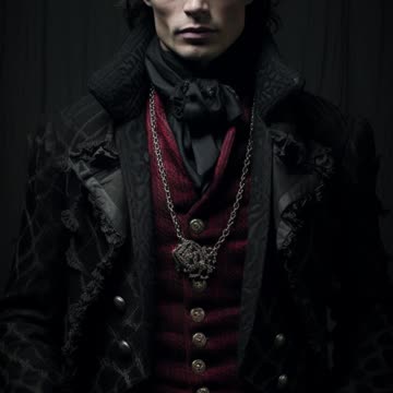 Gothic Man | Byronic | Gothic Vampire | Victorian Gothic | AI Art #gothigman #gothicstyle